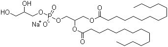 structure of CAS# 67232-80-8, Dimyristoyl phosphatidylglycerole sodium salt;1,2-Dimyristoyl-sn-glycero-3-phospho-rac-(1-glycerol) sodium salt