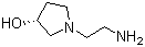 结构式 CAS# 672325-36-9, (3R)-1-(2-氨乙基)-3-吡咯烷醇