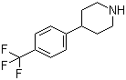 结构式 CAS# 67259-63-6, 4-(4-三氟甲基苯基)哌啶