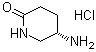 (S)-5-Aminopiperidin-2-one hydrochloride molecular structure (CAS 672883-95-3)