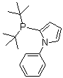 结构式 CAS# 672937-61-0, N-苯基吡咯-2-基二叔丁基膦