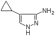 3-Amino-4-cyclopropyl-1H-pyrazole molecular structure (CAS 673475-74-6)