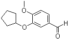 3-(Cyclopentyloxy)-4-methoxybenzaldehyde molecular structure (CAS 67387-76-2)