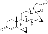 structure of CAS# 67392-87-4, Drospirenone;6b,7b:15b,16b-Dimethylen-3-oxo-17a-pregn-4-ene-21,17-carbolactone; Dihydrospirorenone