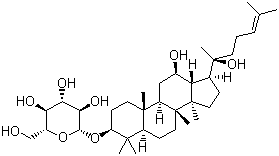 structure of CAS# 67400-17-3, (S)-Ginsenoside Rh2;(S)-(3b,12b)-12,20-Dihydroxydammar-24-en-3-yl beta-D-glucopyranoside