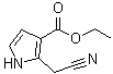2-(Cyanomethyl)-1H-pyrrole-3-carboxylic acid ethyl ester molecular structure (CAS 67464-81-7)