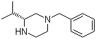 (3R)-3-(1-Methylethyl)-1-(phenylmethyl)piperazine molecular structure (CAS 674791-94-7)