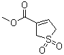 structure of CAS# 67488-50-0, 2,5-Dihydro-3-thiophenecarboxylic acid methyl ester 1,1-dioxide;NSC 640439