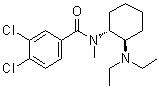 structure of CAS# 67579-76-4, trans-3,4-Dichloro-N-[2-(diethylamino)cyclohexyl]-N-methylbenzamide