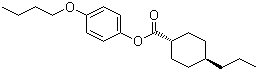 trans-4-Butoxyphenyl 4-propylcyclohexane-1-carboxylate molecular structure (CAS 67589-41-7)