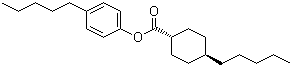 4-Pentylphenyl trans-4-pentylcyclohexylcarboxylate molecular structure (CAS 67589-72-4)