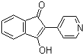 3-Hydroxy-2-(pyridin-4-yl)inden-1-one molecular structure (CAS 67592-40-9)