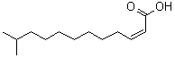 structure of CAS# 677354-23-3, cis-11-Methyl-2-dodecenoic acid;(2Z)-11-Methyl-2-dodecenoic acid