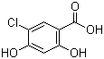 5-Chloro-2,4-dihydroxybenzoic acid molecular structure (CAS 67828-44-8)