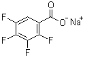 structure of CAS# 67852-79-3, Sodium 2,3,4,5-tetrafluorobenzoate;2,3,4,5-Tetrafluorobenzoic acid sodium salt