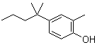 4-(1,1-二甲基丁基)-2-甲基苯酚分子结构 (CAS 6793-80-2)