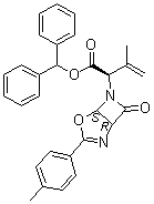 [1R-[1alpha,5alpha,6(R)]]-alpha-(1-methylethenyl)-3-(4-methylphenyl)-7-oxo-4-Oxa-2,6-diazabicyclo[3.2.0]hept-2-ene-6-acetic acid diphenylmethyl ester molecular structure (CAS 67978-05-6)