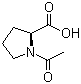 N-乙酰-L-脯氨酸分子结构 (CAS 68-95-1)