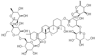 Pulsatilla saponin H molecular structure (CAS 68027-14-5)