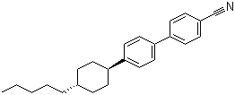 structure of CAS# 68065-81-6, trans-4'-(4-Pentylcyclohexyl)-4-biphenylcarbonitrile;trans-4'-(4-Pentylcyclohexyl)[1,1'-biphenyl]-4-carbonitrile