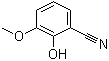 structure of CAS# 6812-16-4, 2-Hydroxy-3-methoxybenzonitrile;3-Methoxysalicylonitrile; o-Vanillonitrile