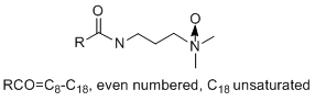 Cocamidopropylamine Oxide molecular structure (CAS 68155-09-9)