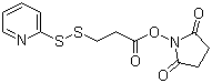 structure of CAS# 68181-17-9, 3-(2-Pyridyldithio)propionic acid N-hydroxysuccinimide ester;1-[1-Oxo-3-(2-pyridyldithio)propoxy]pyrrolidine-2,5-dione
