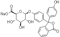 酚酞 beta-D-葡糖苷酸钠盐分子结构 (CAS 6820-54-8)