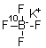 Potassium tetrafluoroborate-<sup>10</sup>B molecular structure (CAS 68220-77-9)