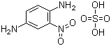 2-硝基-1,4-苯二胺硫酸盐分子结构 (CAS 68239-83-8)
