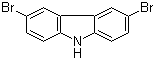 3,6-Dibromocarbazole molecular structure (CAS 6825-20-3)