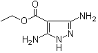 Ethyl 3,5-diamino-4-pyrazolecarboxylate molecular structure (CAS 6825-71-4)