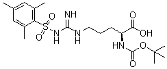 N2-[(1,1-Dimethylethoxy)carbonyl]-N5-[imino[[(2,4,6-trimethylphenyl)sulfonyl]amino]methyl]-L-ornithine molecular structure (CAS 68262-71-5)