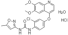 结构式 CAS# 682745-41-1, Tivozanib 单盐酸盐一水合物