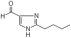 结构式 CAS# 68282-49-5, 2-丁基-1H-咪唑-4-甲醛