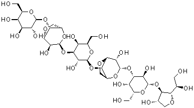 structure of CAS# 68289-59-8, Neoagarohexaitol;O-beta-D-Galactopyranosyl-(1→4)-O-3,6-anhydro-alpha-L-galactopyranosyl-(1→3)-O-beta-D-galactopyranosyl-(1→4)-O-3,6-anhydro-alpha-L-galactopyranosyl-(1→3)-O-beta-D-galactopyranosyl-(1→3)-1,4-anhydro-D-galactitol