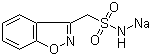 structure of CAS# 68291-98-5, Zonisamide sodium salt;1,2-Benzisoxazole-3-methanesulfonamide sodium salt