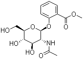 2-Methoxycarbonylphenyl 2-acetamido-2-deoxy-beta-D-glucopyranoside molecular structure (CAS 6835-61-6)