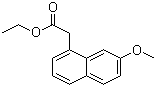 7-Methoxy-1-naphthaleneacetic acid ethyl ester molecular structure (CAS 6836-21-1)