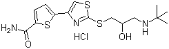 Arotinolol hydrochloride molecular structure (CAS 68377-91-3)