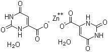 Orotic acid zinc salt dihydrate molecular structure (CAS 68399-76-8)