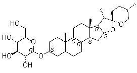 Timosaponin A1 molecular structure (CAS 68422-00-4)