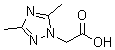 (3,5-Dimethyl-1H-1,2,4-triazol-1-yl)acetic acid molecular structure (CAS 684249-99-8)