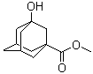 3-羟基金刚烷-1-羧酸甲酯分子结构 (CAS 68435-07-4)