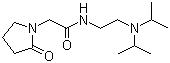 structure of CAS# 68497-62-1, Pramiracetam;N-(2-(Bis(1-methylethyl)amino)ethyl)-2-oxo-1-pyrrolidineacetamide