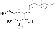 Decyl-octyl glycosides oligomer molecular structure (CAS 68515-73-1)