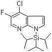 structure of CAS# 685513-94-4, 4-Chloro-5-fluoro-1-[tris(1-methylethyl)silyl]-1H-pyrrolo[2,3-b]pyridine