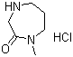 structure of CAS# 685859-01-2, 1-Methyl-1,4-diazepan-2-one hydrochloride