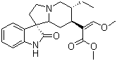 structure of CAS# 6859-01-4, Isorhynchophylline;(aE,1'S,6'R,7'S,8'aS)-6'-Ethyl-1,2,2',3',6',7',8',8'a-octahydro-alpha-(methoxymethylene)-2-oxospiro[3H-indole-3,1'(5'H)-indolizine]-7'-acetic acid methyl ester