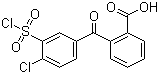 2-[4-Chloro-3-(chlorosulfonyl)benzoyl]benzoic acid molecular structure (CAS 68592-12-1)
